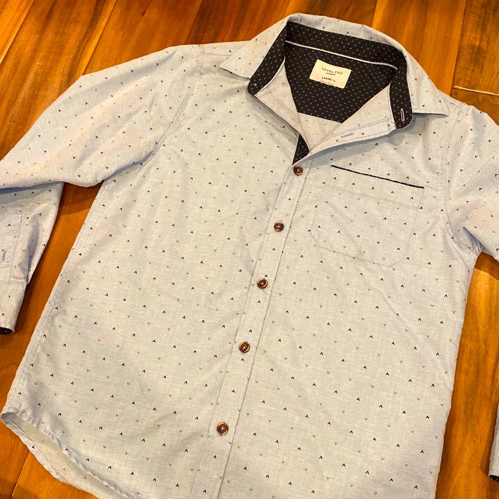 Level Ten size L 14 Boys Button-down